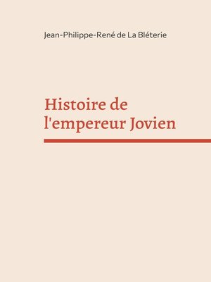 cover image of Histoire de l'empereur Jovien